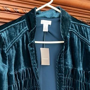 Chico’s Velvet Jacket Small
